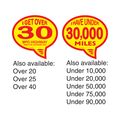 Ez Line Red & Yellow Auto Bubbles: I Get Over 25 Mpg Highway Pk 205-R-25H